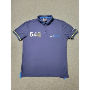 Helly Hansen Men's Polo Shirt Medium Blue Hydropower Sailing Short Sleeve